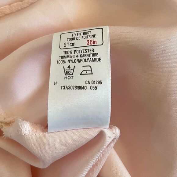 Vintage St. Michael Pink Satin Long Nightgown Slip - Picture 6 of 9